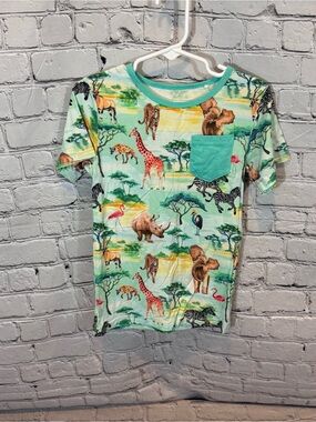 Showstoppers Safari Pattern Bamboo Pocket T-Shirt